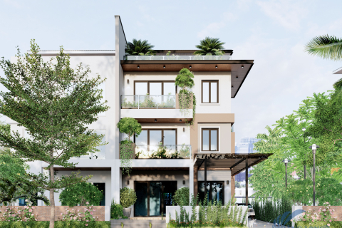 Thiết kế biệt thự song lập tại Lan Viên Villa - Đặng Xá - Gia Lâm - HN